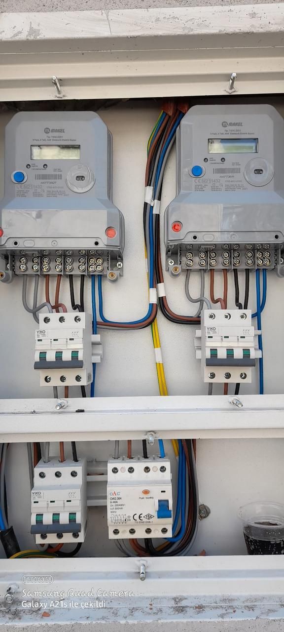 Çift sayaçlı ana pano ve sigorta grubu montajı – Mersin Akdeniz Ferhat Elektrik